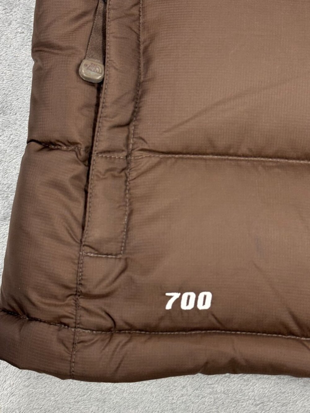 The North Face 1996 Retro Nuptse 700 Goose Down Puffer Vest Womens S Brown - Picture 9 of 13